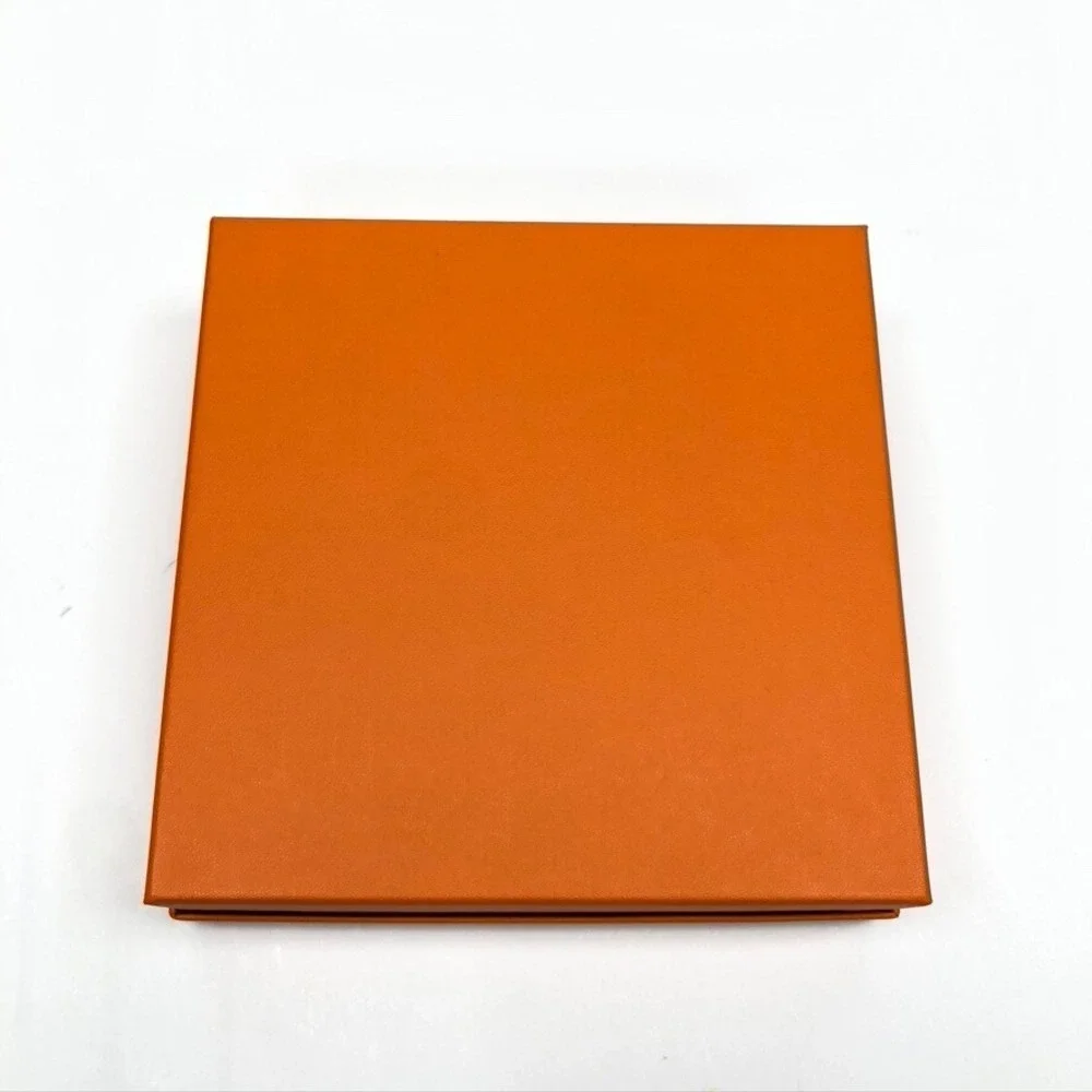 Authentic Hermes Square Orange Storage Gift Box‎ Empty 2x7.5x7.5 Small